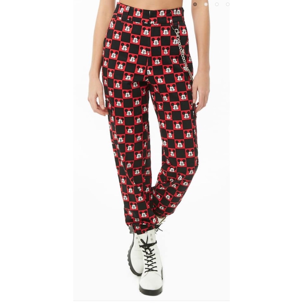Mickey Mouse Fargo pant with chain detail
